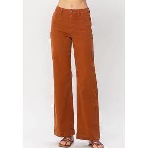 Judy Blue Women's Straight Leg Jeans in Warm Brown
